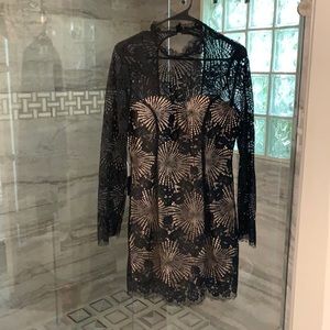 Bebe Jessica open back lace dress